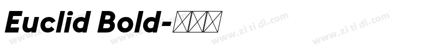 Euclid Bold字体转换